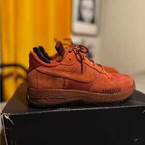 Nike Women's Rust Orange Suede Sneakers